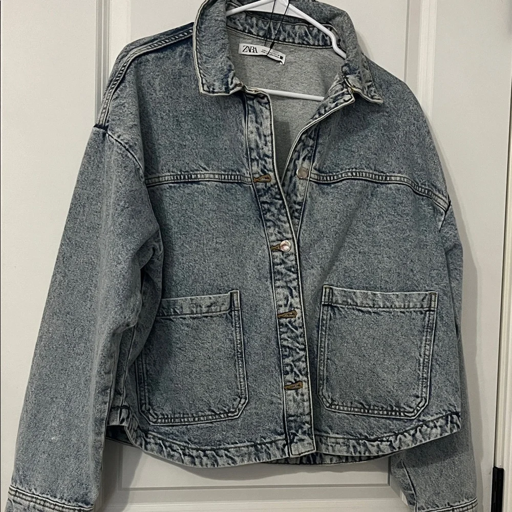 Zara Women's Classic Blue Jean Jacket - Picture 4 of 5